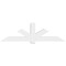 Ekena Millwork Kennewick Architectural Grade PVC Gable Bracket, 84"W x 24 1/2"H x 6"D x 6"F, 7/12 Pitch GBP084X25X0606KEN00 - alternate 2